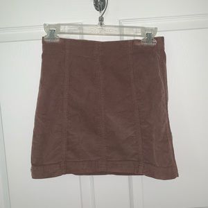 Free people suede mini skirt size: 0